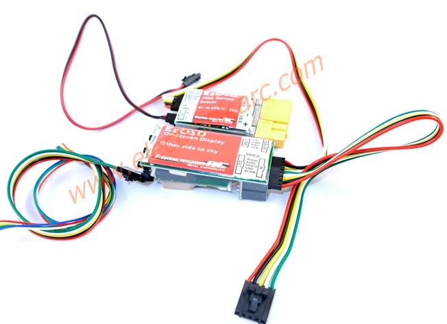 <b> EZOSD </b> RSSI, GPS <b> 10HZ, </b> Sensor <b> 100 Amp </b>